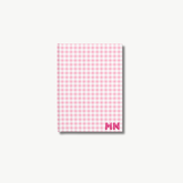 Gingham Monogram Journal